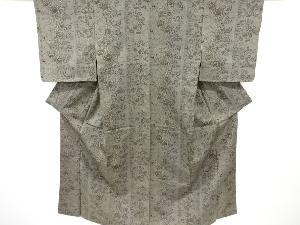 草花模様織り出し西陣伝承紬着物